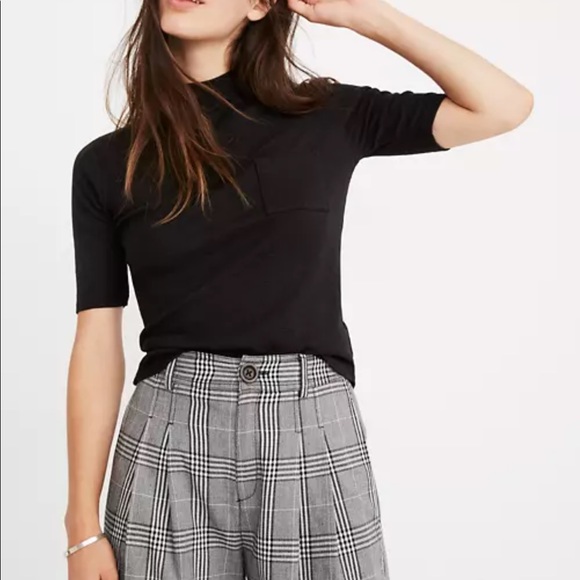 Madewell Tops - Madewell Mockneck Shirttail Tee